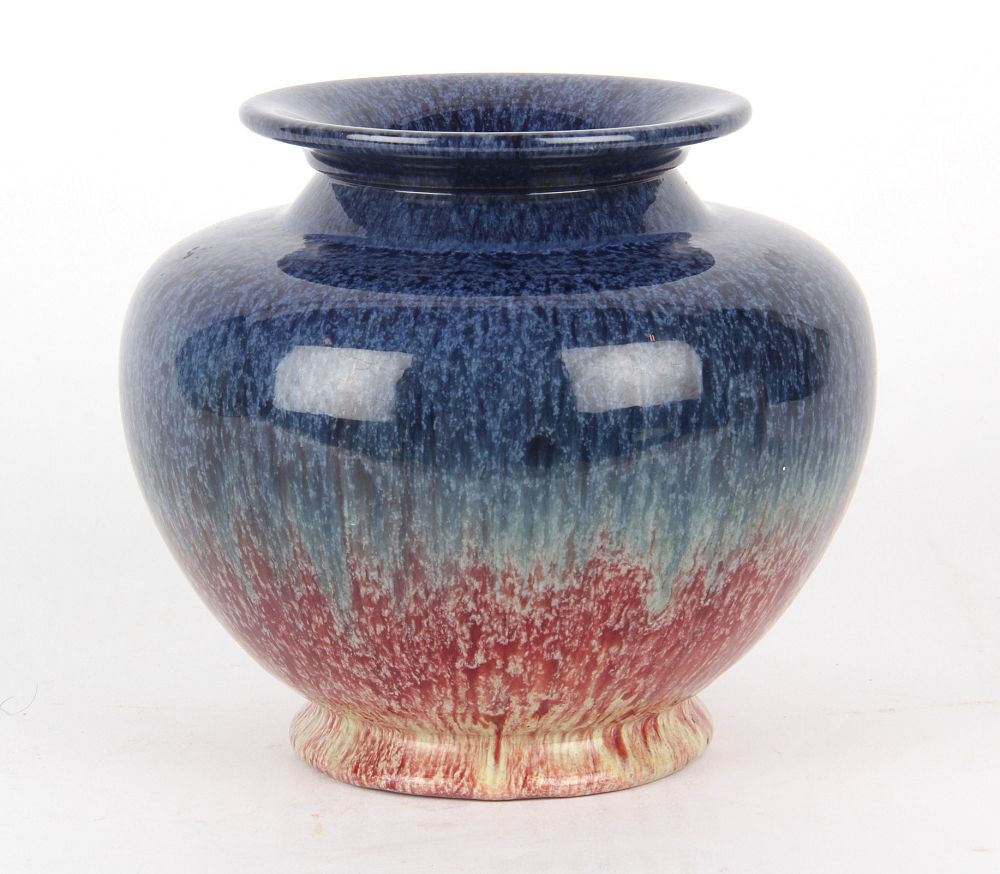 James Miles: Bretby Pottery Aesthetic Movement Squat Vase, £65